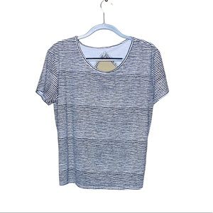 Champion womens athletic yoga striped shortsleeve